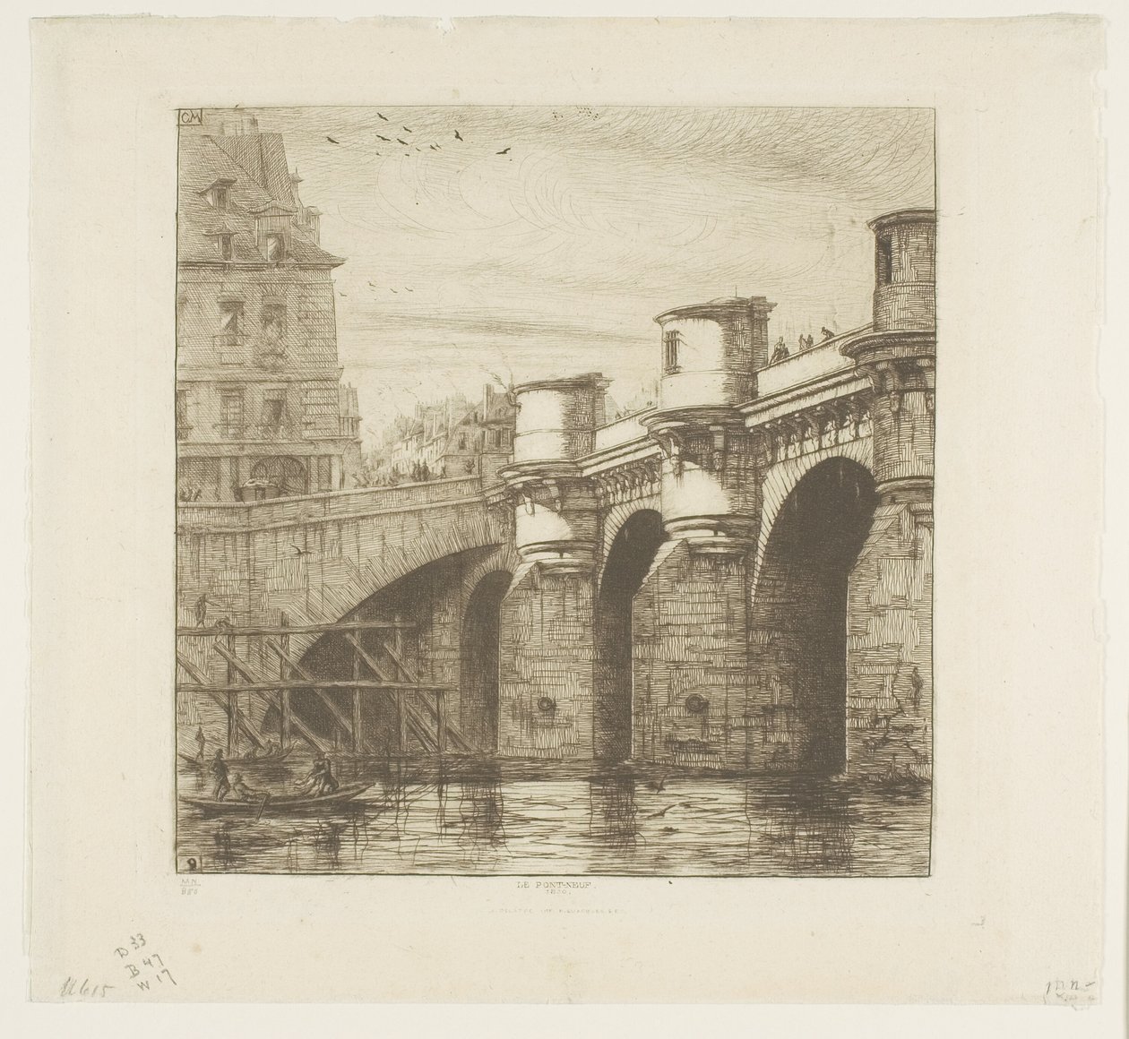Pont Neuf, Paříž od Charles Meryon