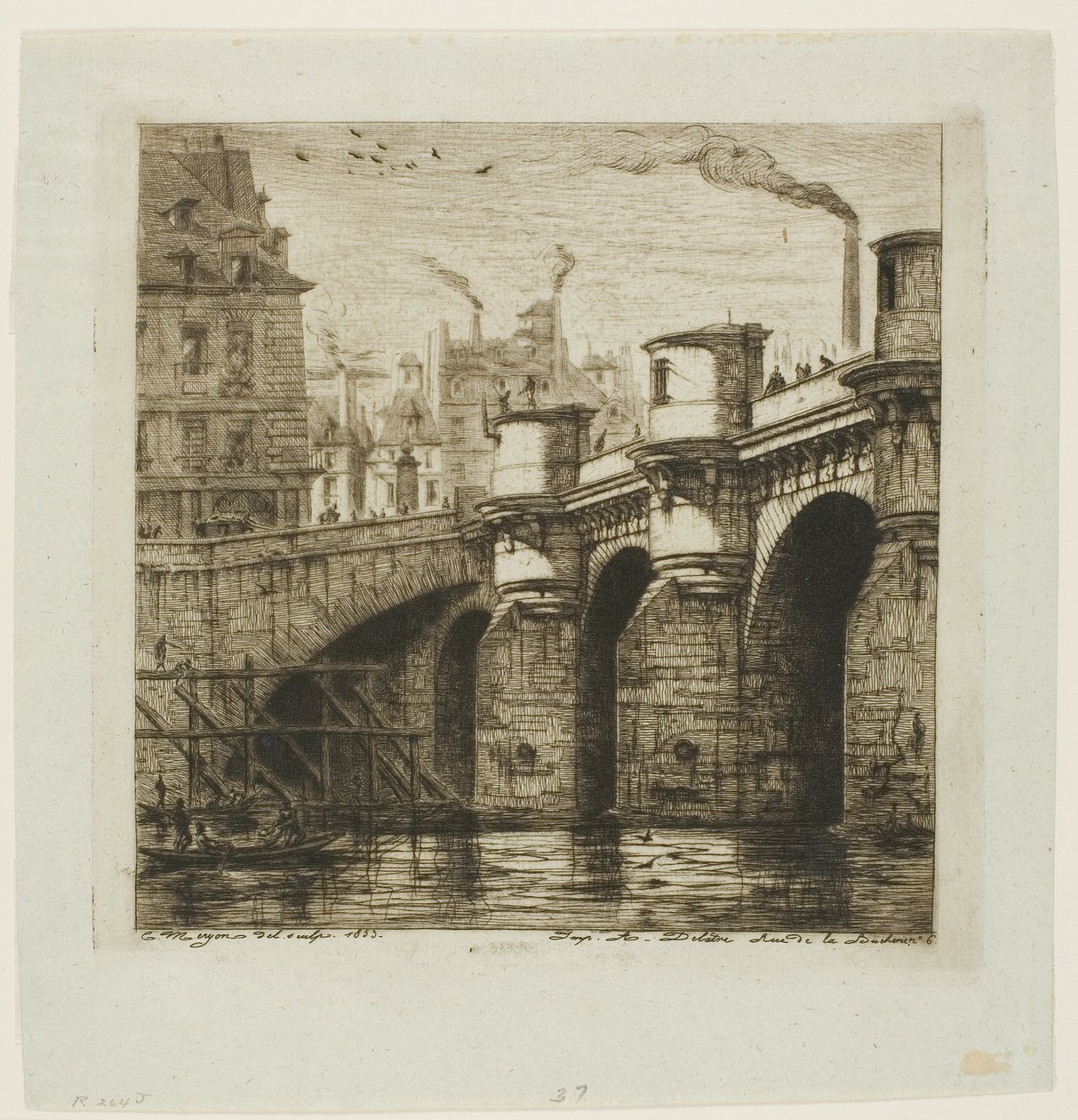 Pont Neuf, Paříž od Charles Meryon