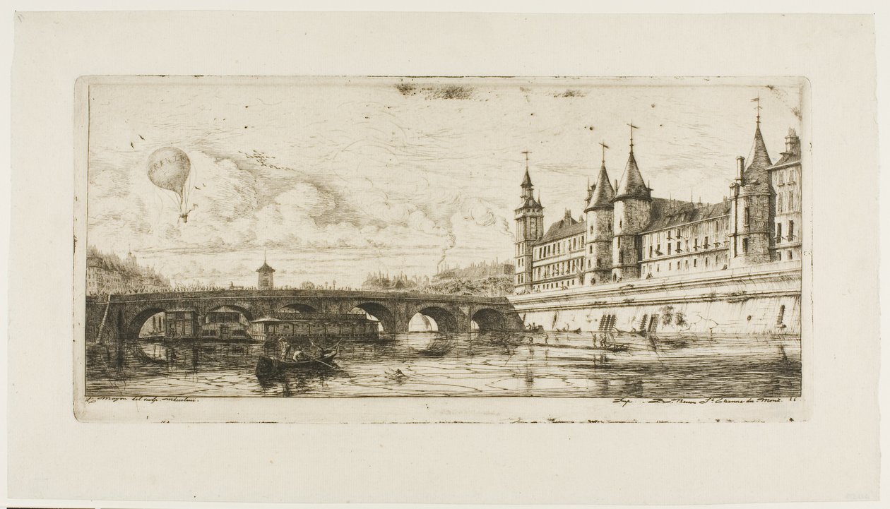 Pont au Change, Paříž od Charles Meryon