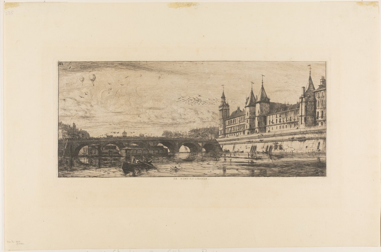 Pont au Change, Paříž od Charles Meryon