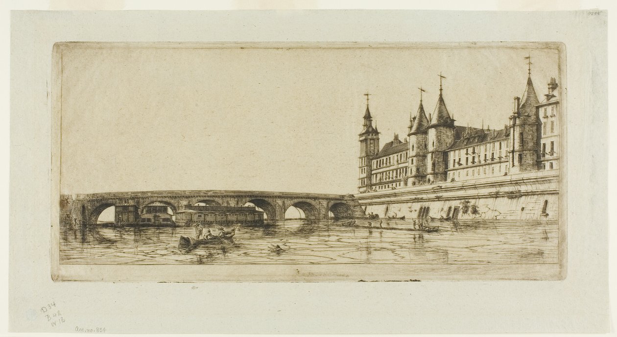 Pont au Change, Paříž od Charles Meryon