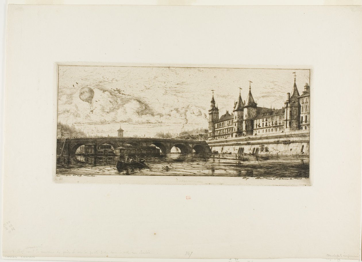 Pont au Change, Paříž od Charles Meryon