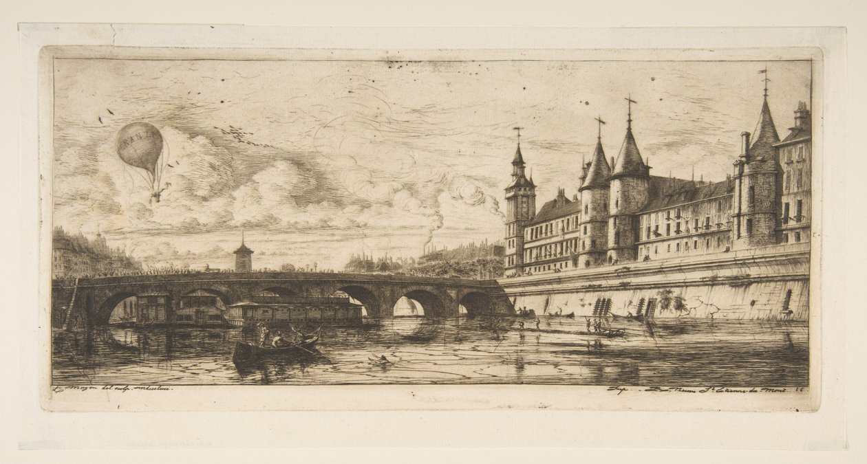 Pont au Change, Paříž od Charles Meryon