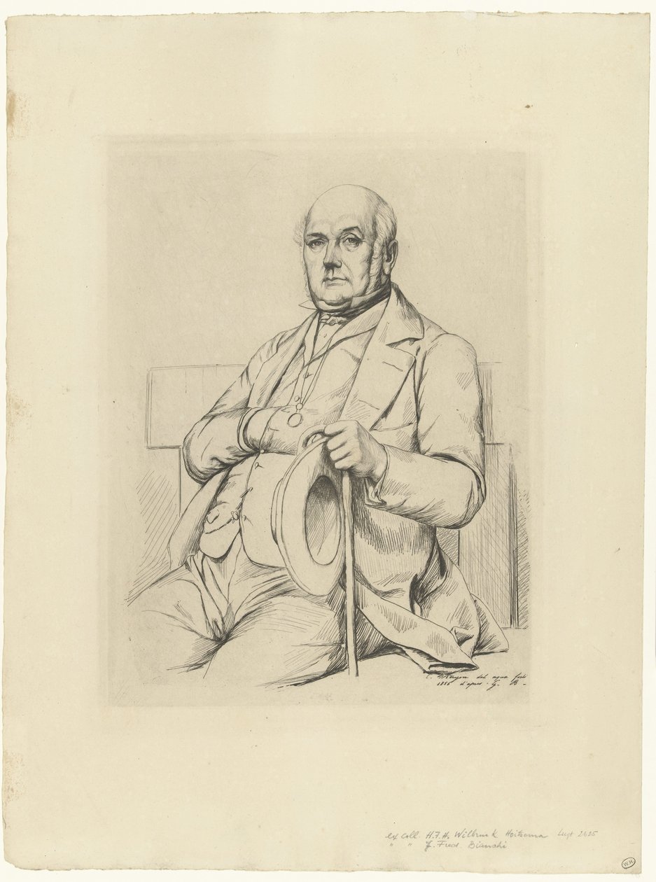 Portrét van Casimir Le Conte od Charles Meryon