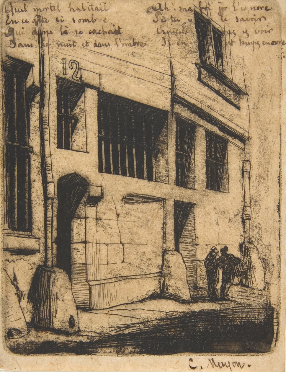 Rue des Bad Garçons, Paříž, 1854. od Charles Meryon