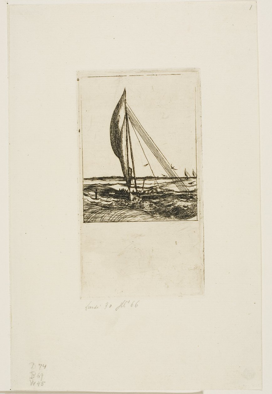Swift-Sailing Proa, souostroví Mulgrave, Oceánie od Charles Meryon