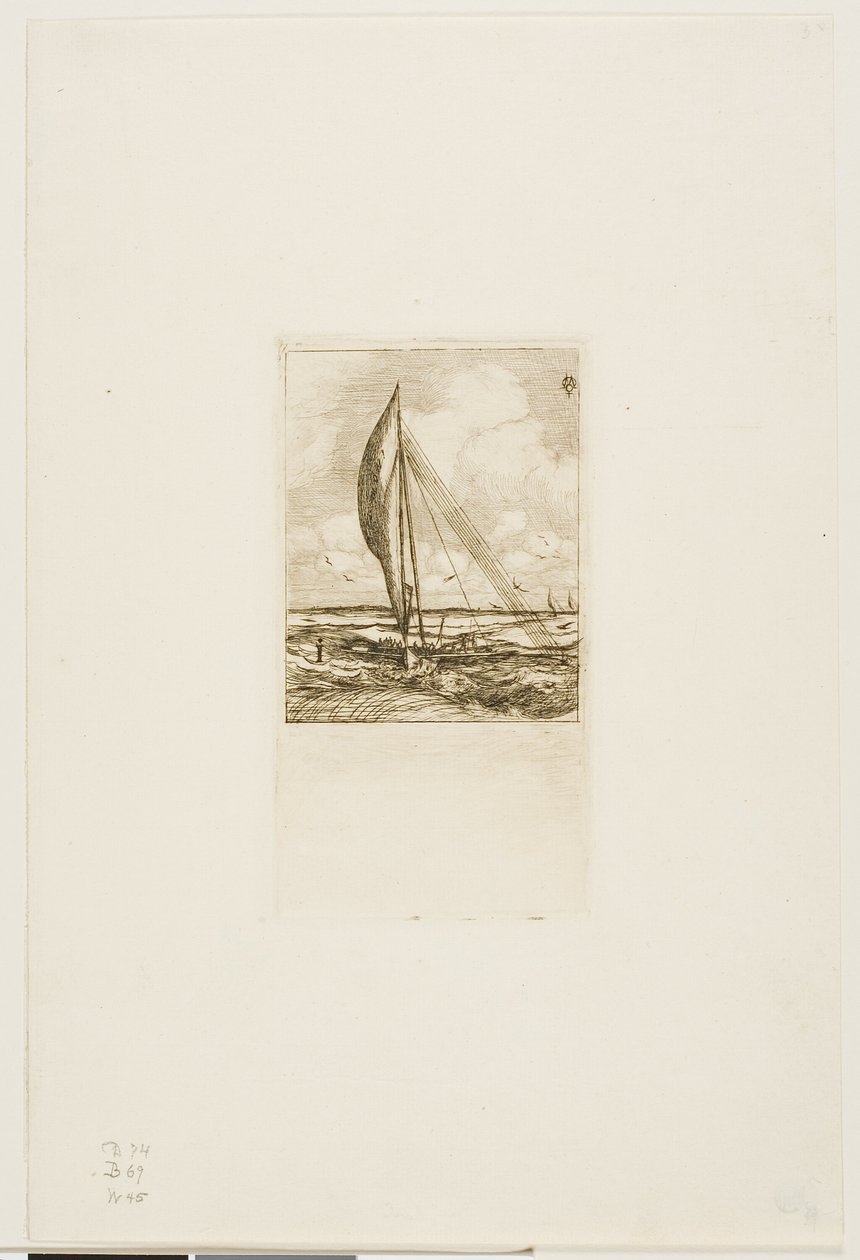 Swift-Sailing Proa, souostroví Mulgrave, Oceánie od Charles Meryon