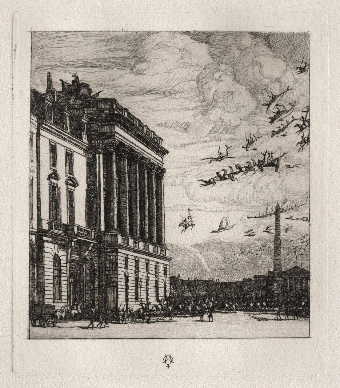 Admiralita, Paříž od Charles Meryon