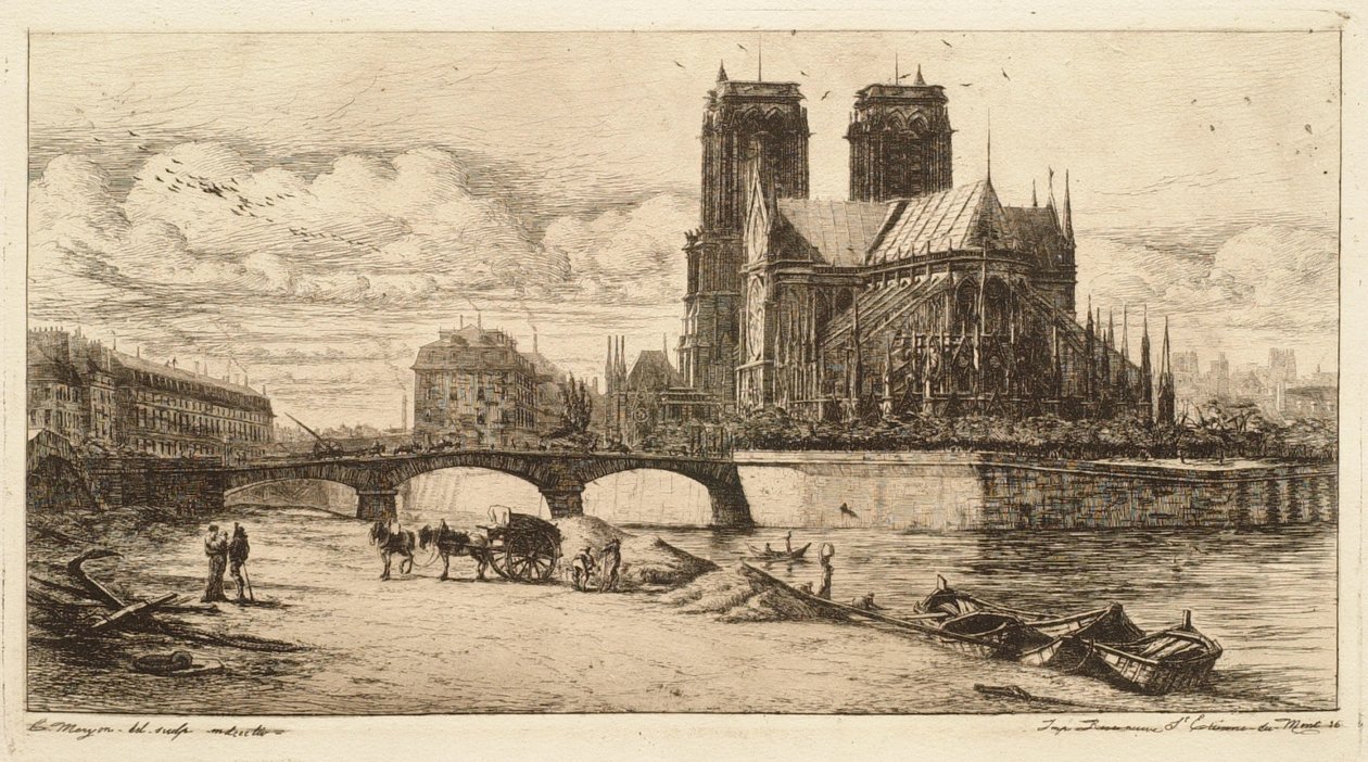 Apsida Notre-Dame v Paříži (L
