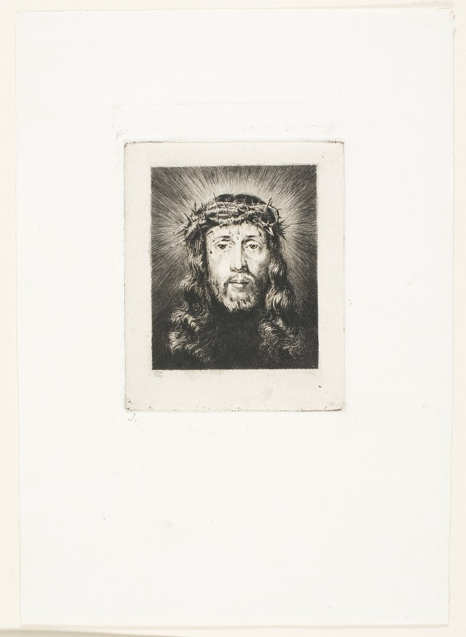 Kristova tvář od Charles Meryon