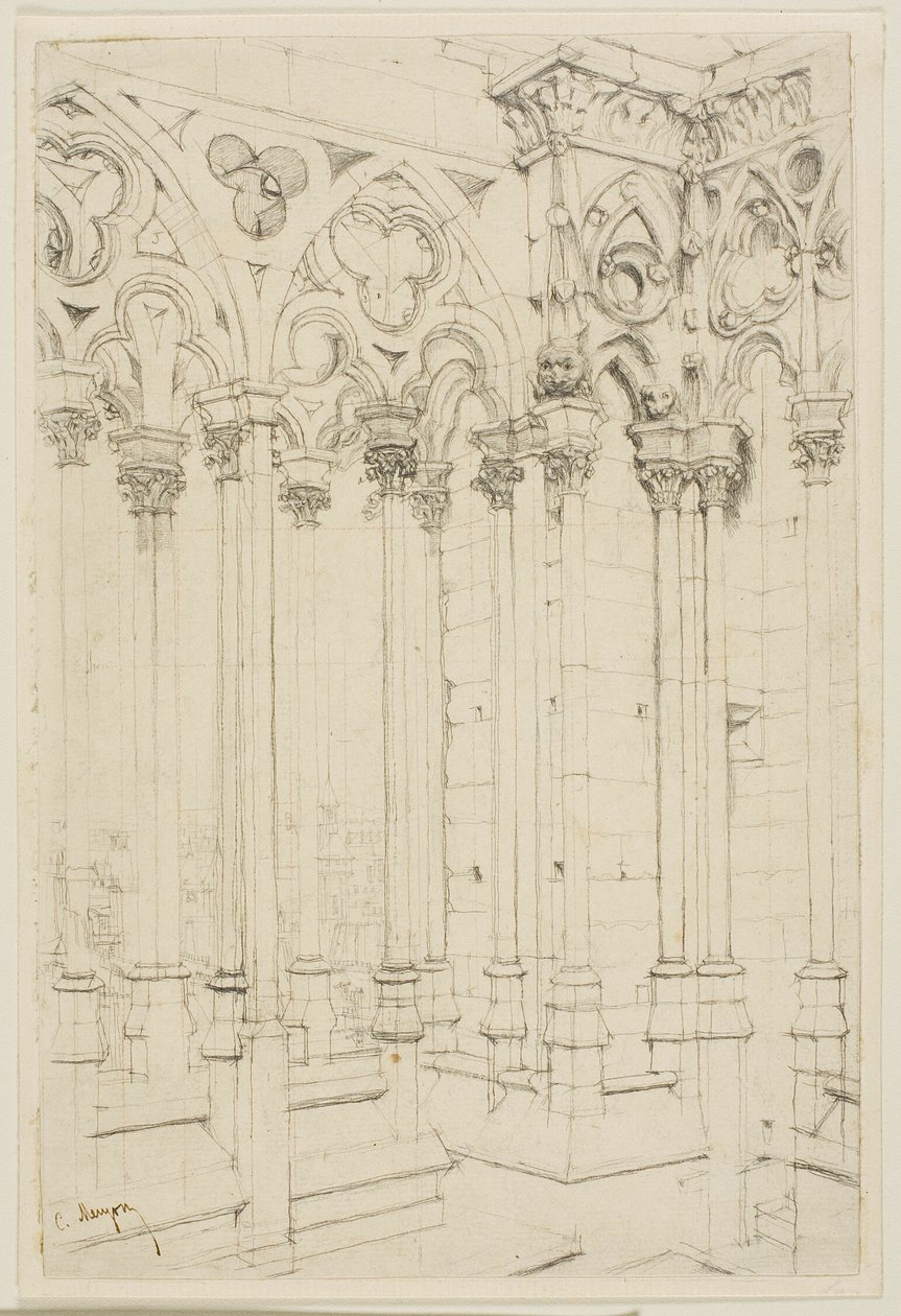 Galerie Notre-Dame, Paříž od Charles Meryon