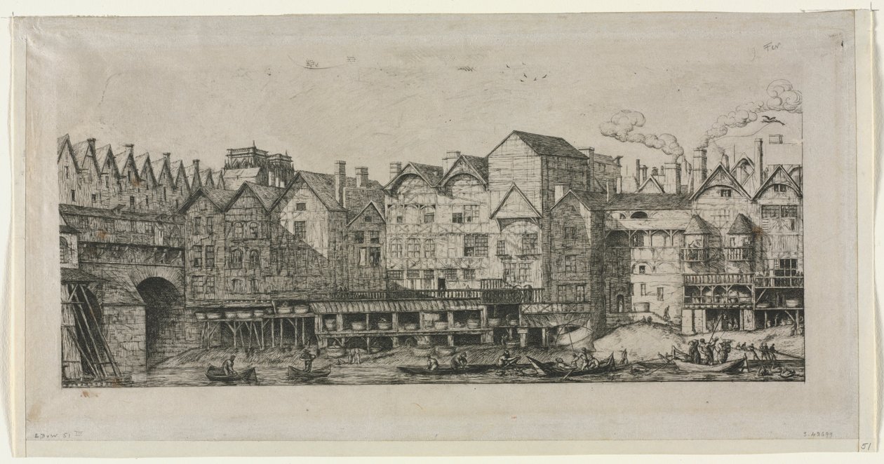 Pohled na část města Paříže ke konci 17. století, 1861. od Charles Meryon