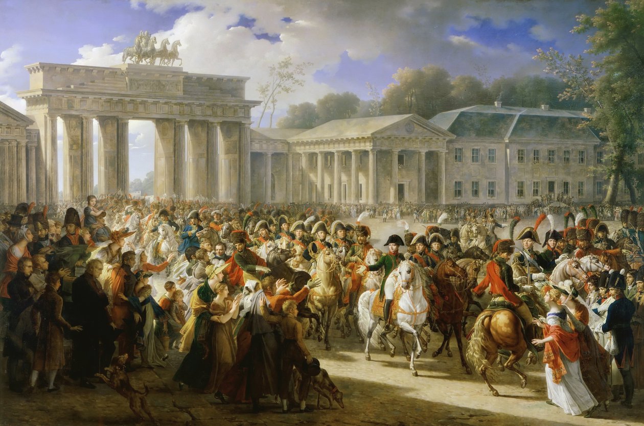 Francouzsky: Entrée de Napoléon à Berlin. 27 octobre 1806 Vjezd Napoleona I. do Berlína, 27. října 1806 od Charles Meynier