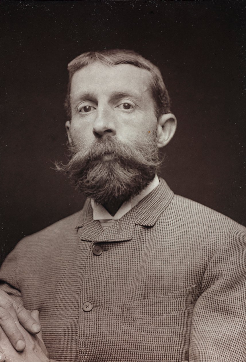 Umělecké a biografické album, 5. ročník, Salon 1885; portrét amerického umělce Edwina Lorda Weekse (1849-1903) od Charles Michelez