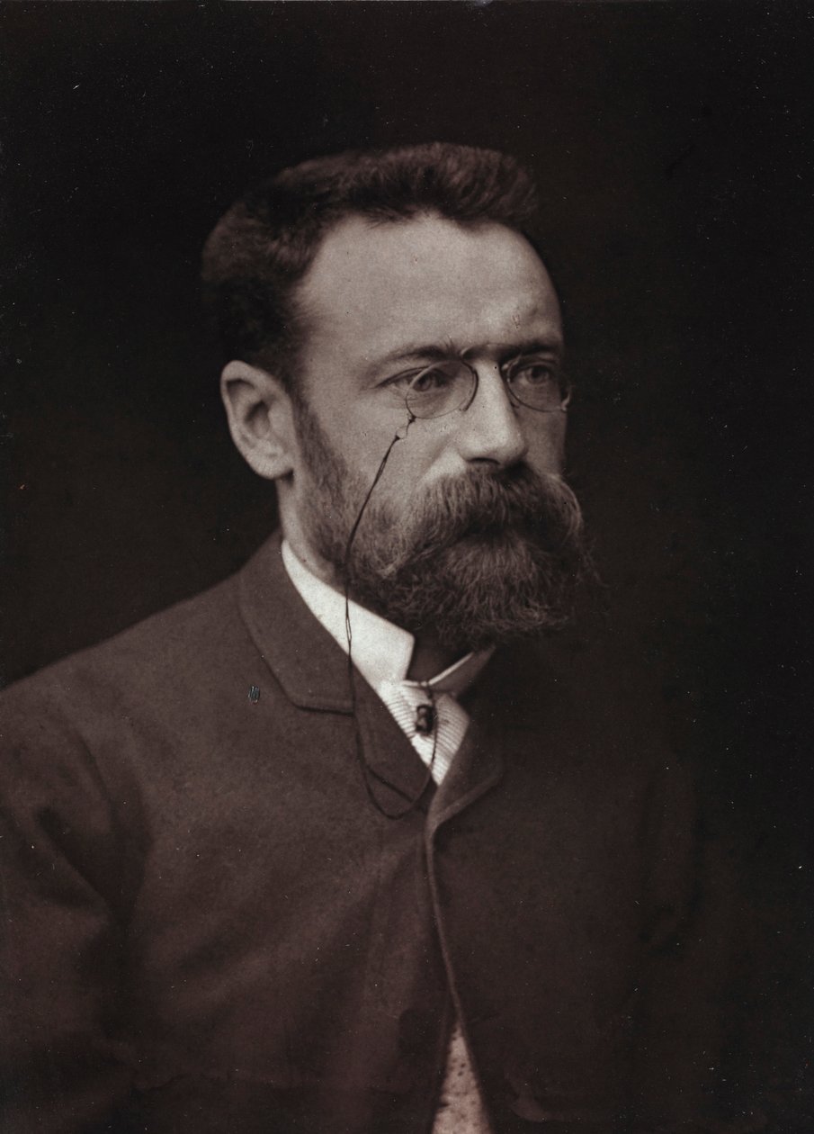Album Artistique et Biographique, 5. ročník, Salon 1885; portrét francouzského malíře Paula Taverniera (1852-1943) od Charles Michelez