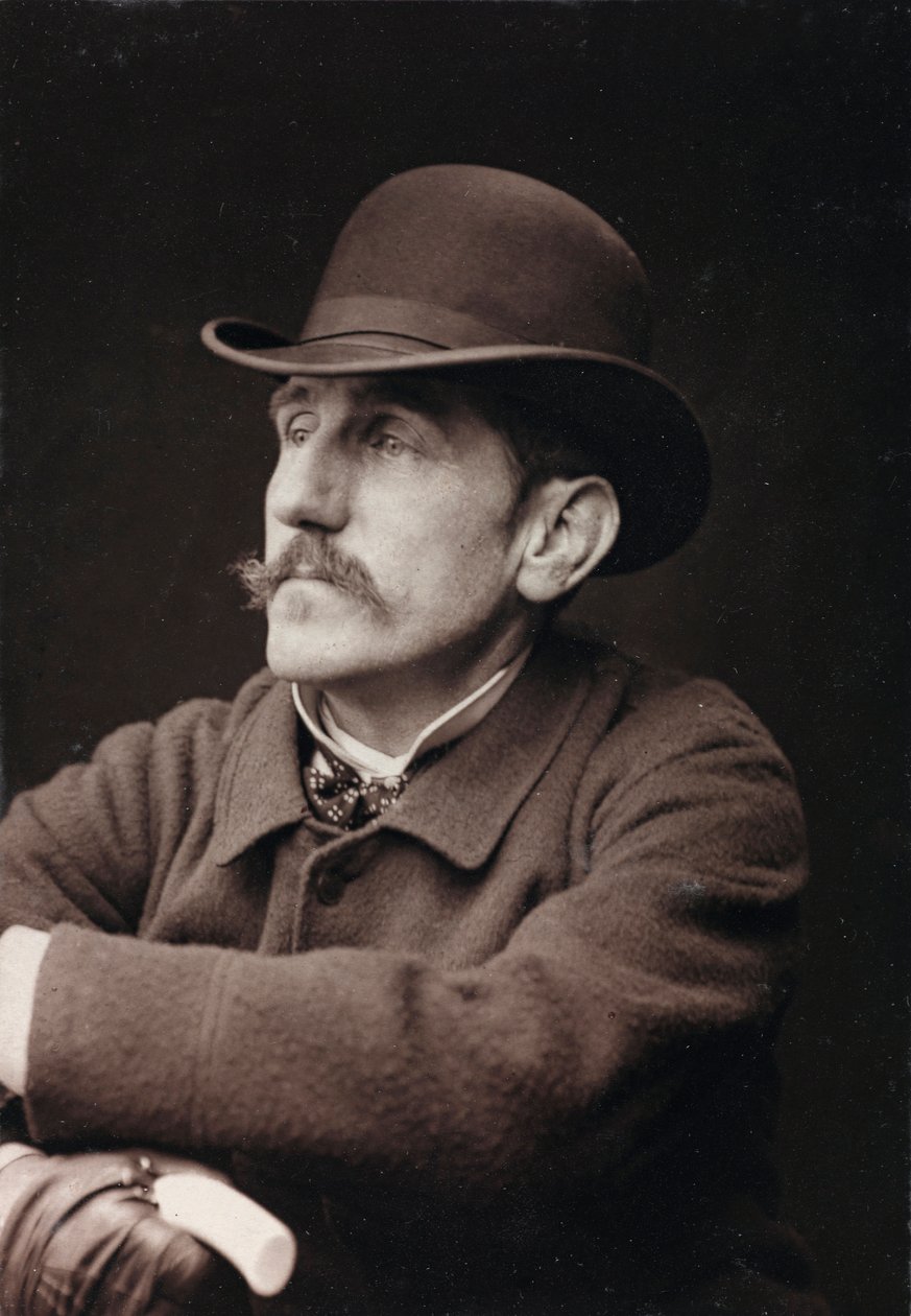 Umělecké a biografické album, 5. ročník, Salon 1885; portrét francouzského malíře Georges-Louis Hyon (1855-1901) od Charles Michelez