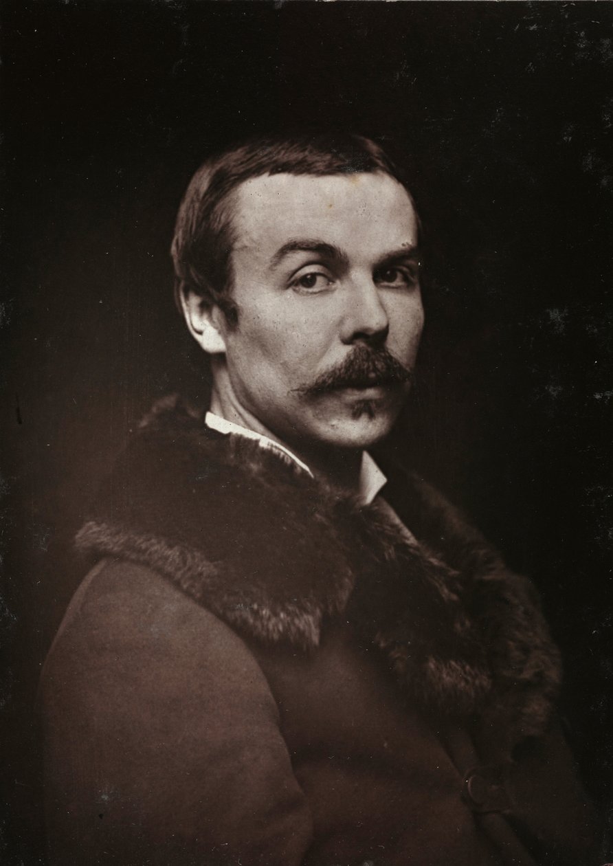 Umělecké a biografické album, 5. ročník, Salon 1885; portrét francouzského malíře Alberta Bettanniera (1851-1932) od Charles Michelez