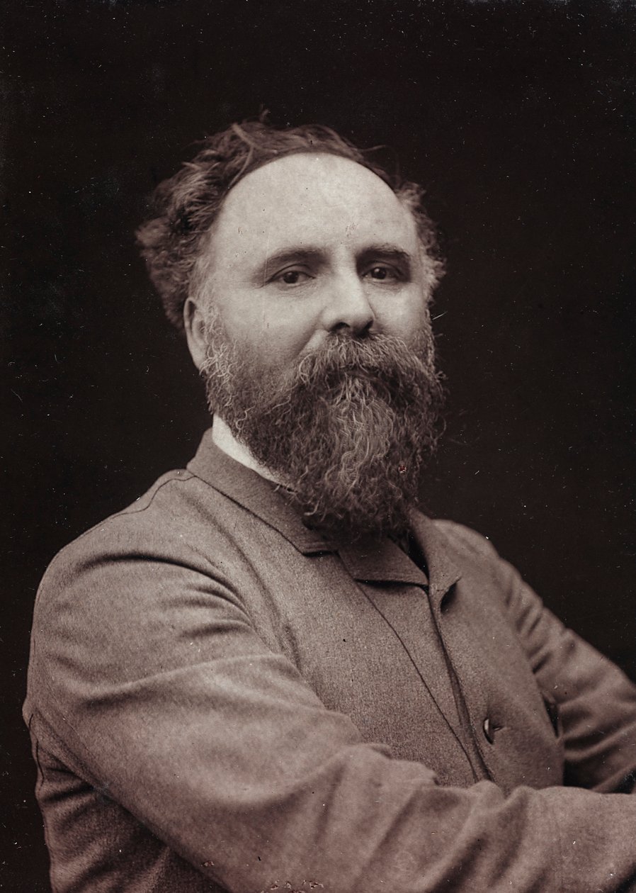 Umělecké a biografické album, 5. ročník, Salon 1885; portrét francouzského malíře Diogenes Ulysse Napoleon Maillart (1840-1926) od Charles Michelez