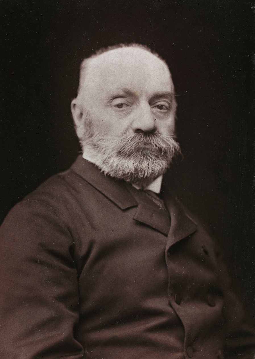 Umělecké a biografické album, 6. ročník, Salon 1885; portrét francouzského malíře Boulanger Gustave Rodolphe (1824-1888) od Charles Michelez
