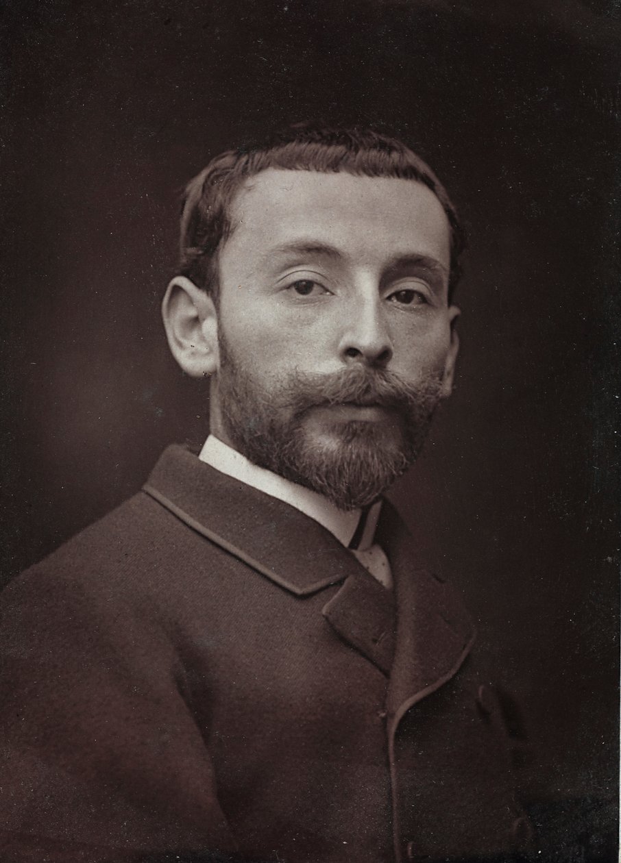 Umělecké a biografické album, 6. ročník, Salon 1885; portrét francouzského malíře Alexandra Blocha (1862-1906) od Charles Michelez