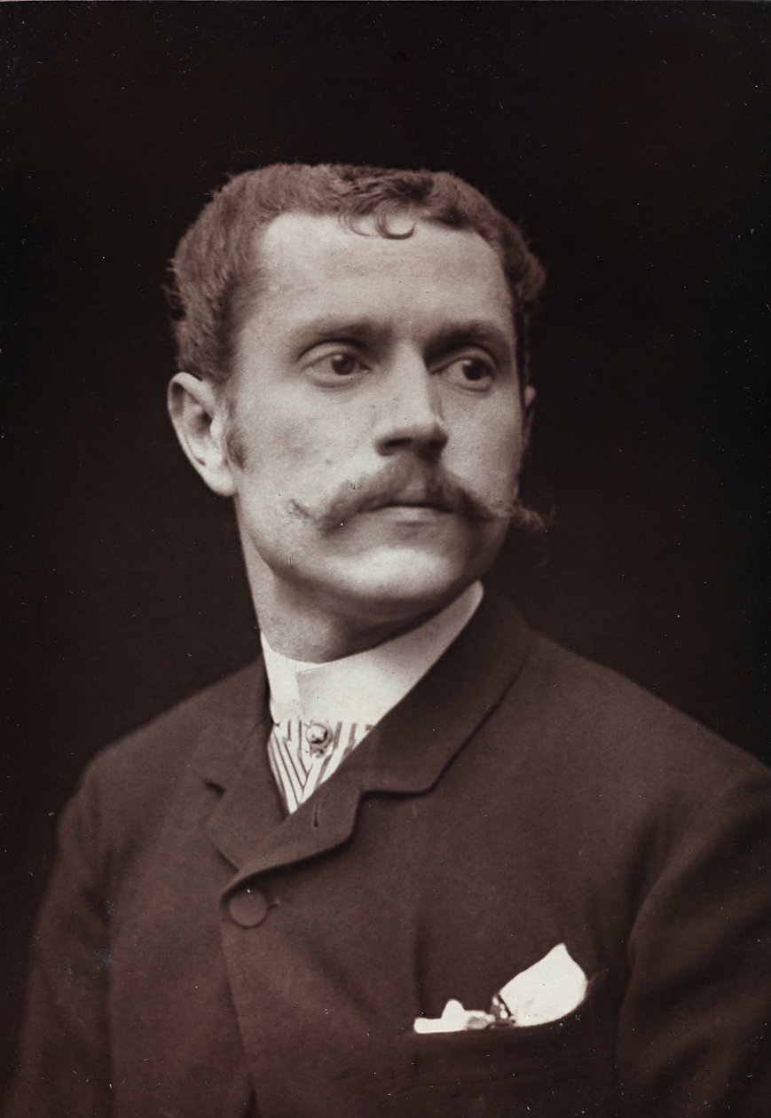 Umělecké a biografické album, 6. ročník, Salon 1885; portrét umělce Louis Fernandez Pelez De Cordova od Charles Michelez