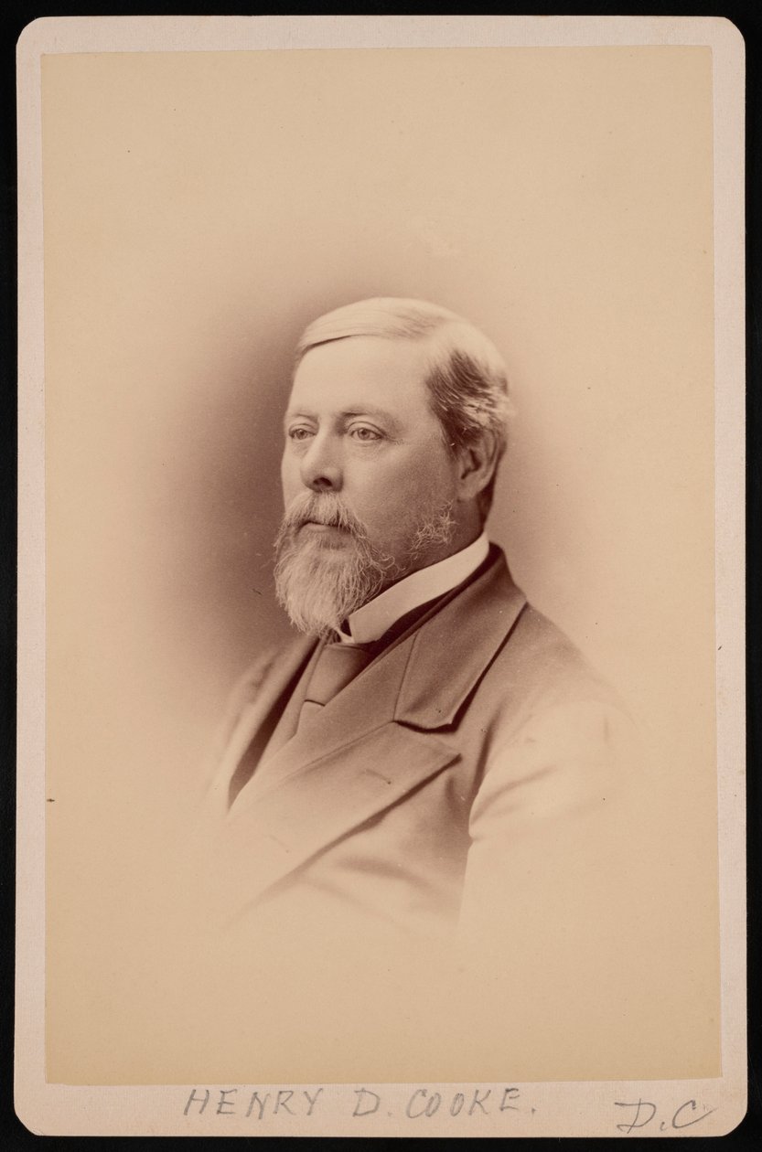 Portrét Henry David Cooke 1825-1881, před rokem 1881. od Charles Milton Bell