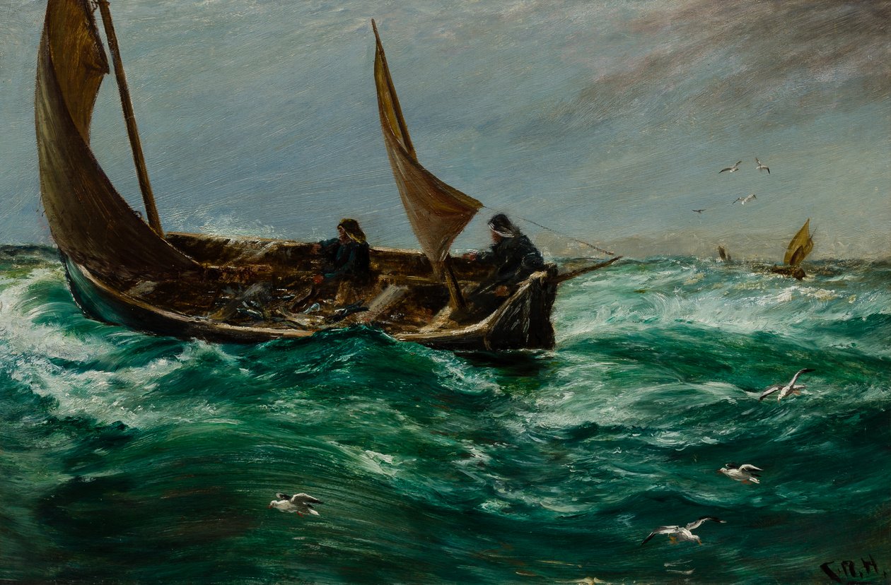 Rybář na cestě domů od Charles Napier Hemy