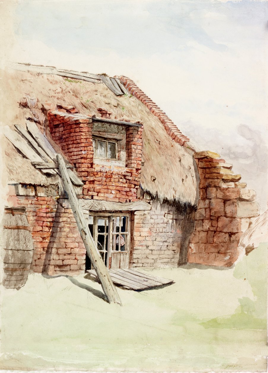 Rybářská chata (tělová barva) od Charles Napier Hemy