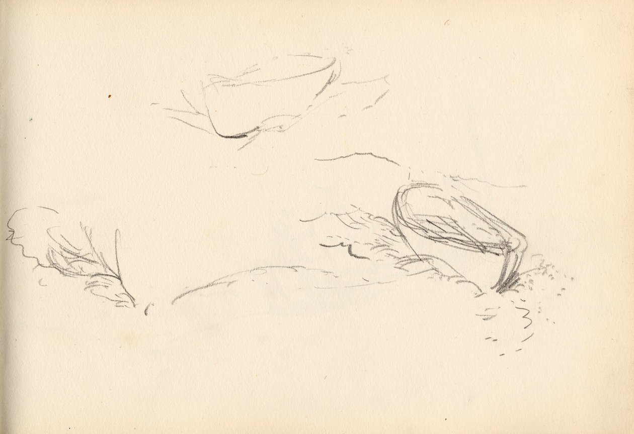 Náčrtník (olej a tužka na papíře) od Charles Napier Hemy