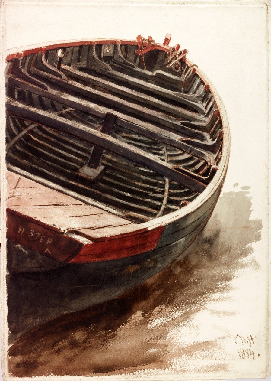 Studie člunu od Charles Napier Hemy