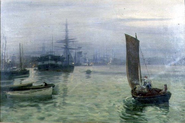 Poslední loď v od Charles Napier Hemy