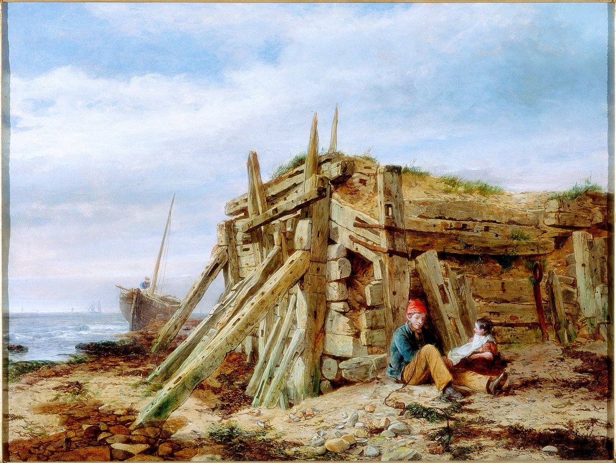 Under the Breakwater, c.1863 od Charles Napier Hemy