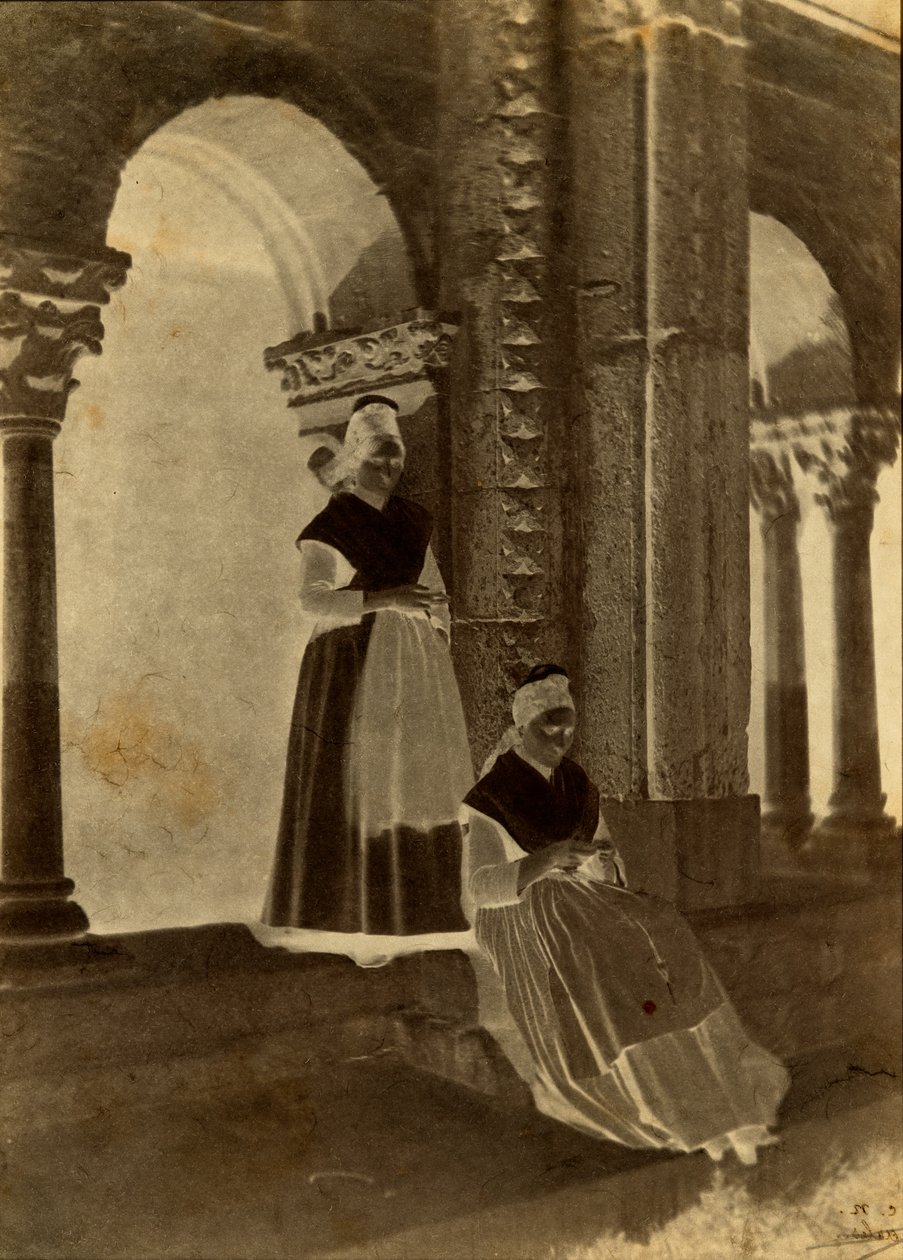 Arlésiennes v klášteře Saint-Trophime „Arles“ od Charles Nègre