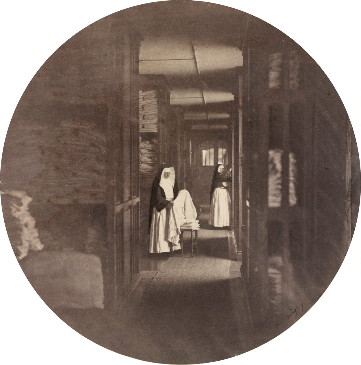 Imperial Asylum of Vincennes: the Lingerie od Charles Nègre