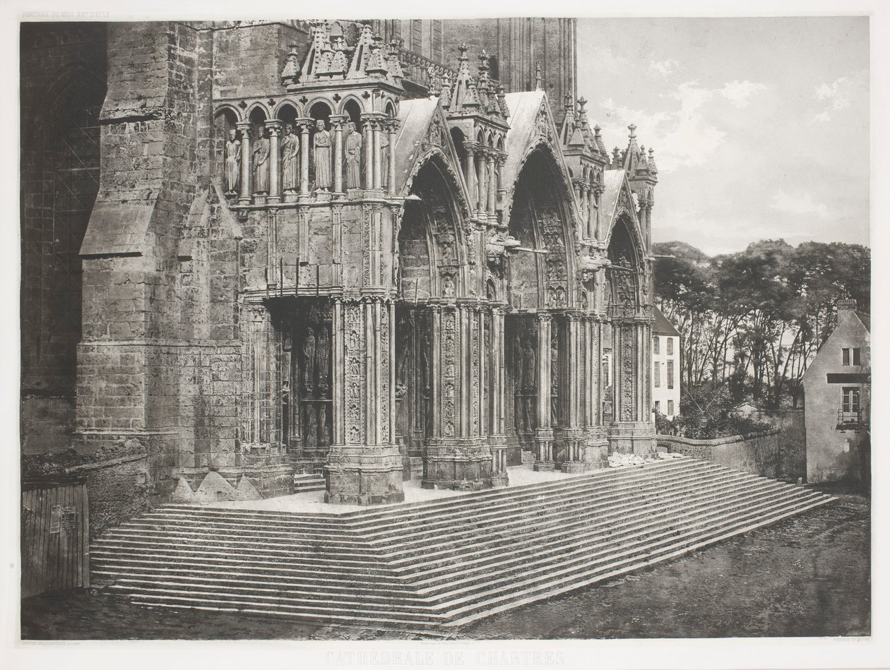 Katedrála v Chartres od Charles Nègre