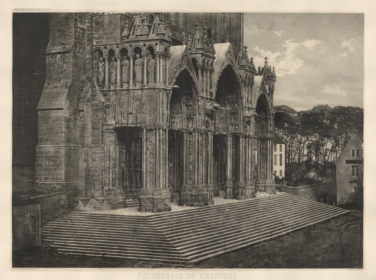 Katedrála v Chartres. Jižní portikus. od Charles Nègre