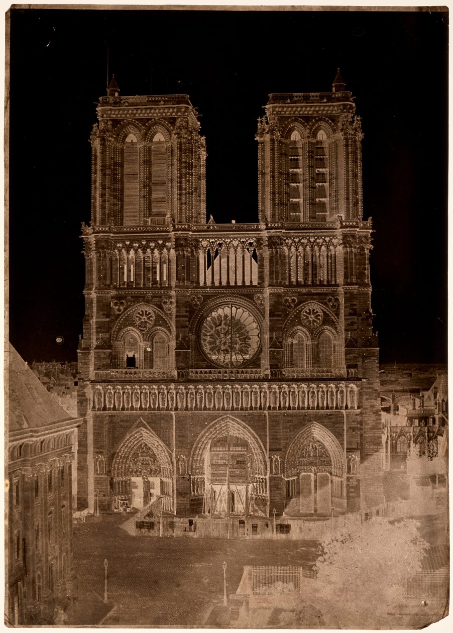 Notre-Dame, Paříž od Charles Nègre