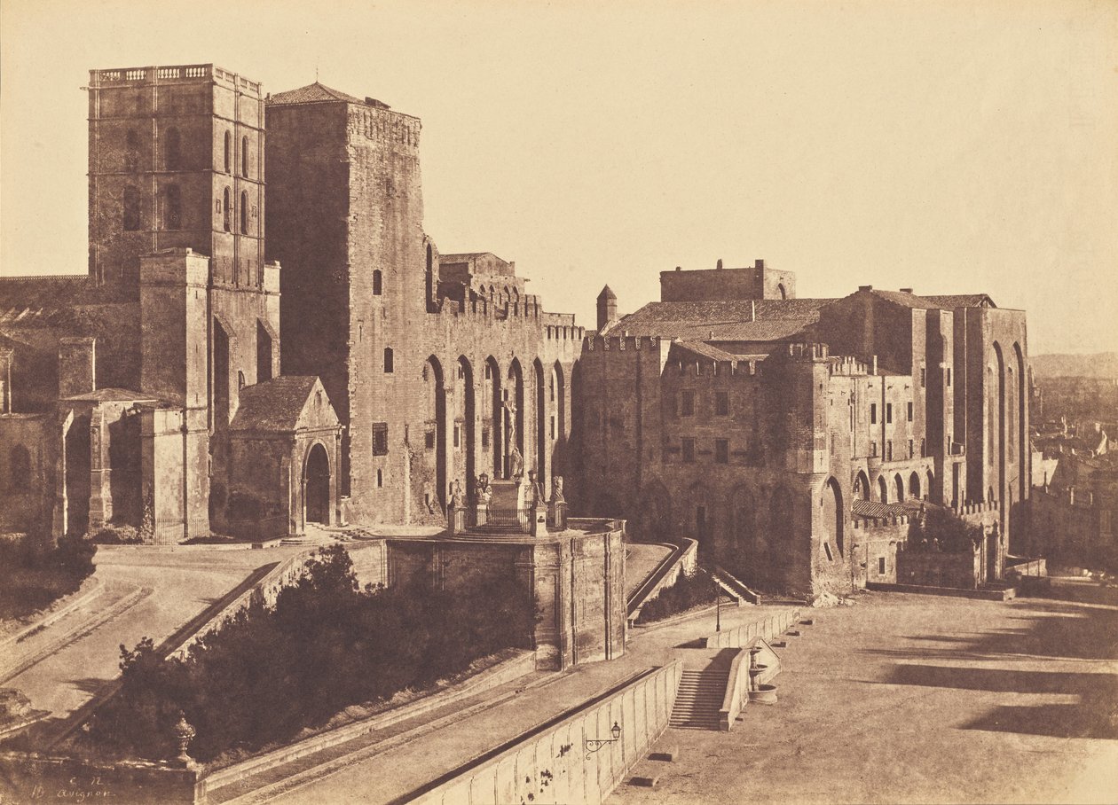 Papežský palác, Avignon od Charles Nègre