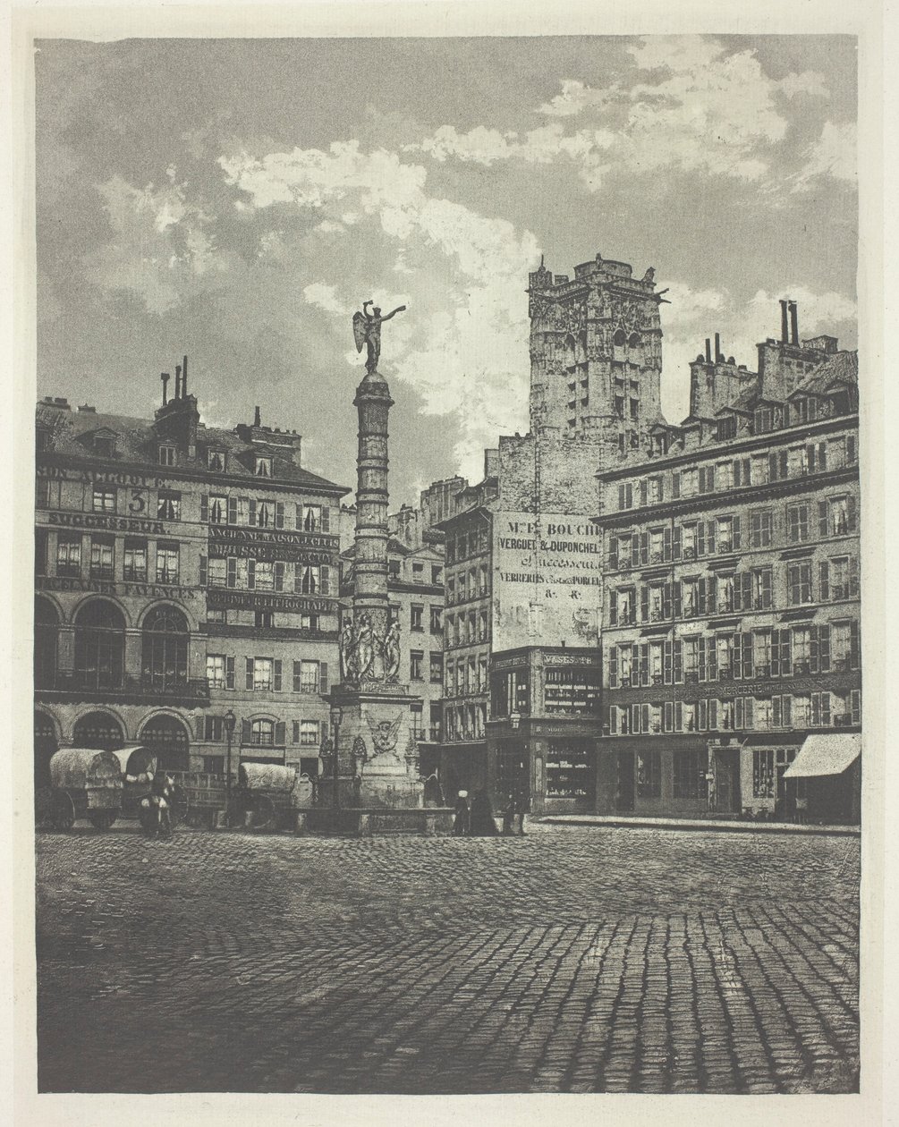 Paříž, Place de Chatelet od Charles Nègre