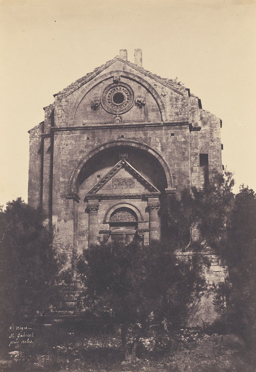 Svatý Gabriel u Arles od Charles Nègre