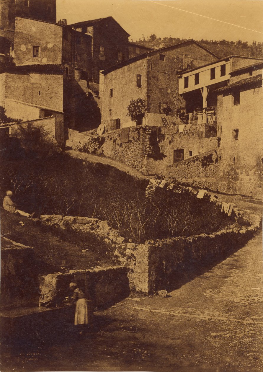 Ulice v Grasse od Charles Nègre
