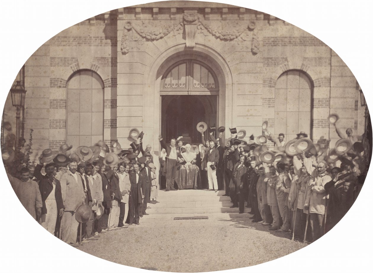 Asile Impérial de Vincennes: Pozdrav císaři 15. srpna 1859 (foto) od Charles Nègre