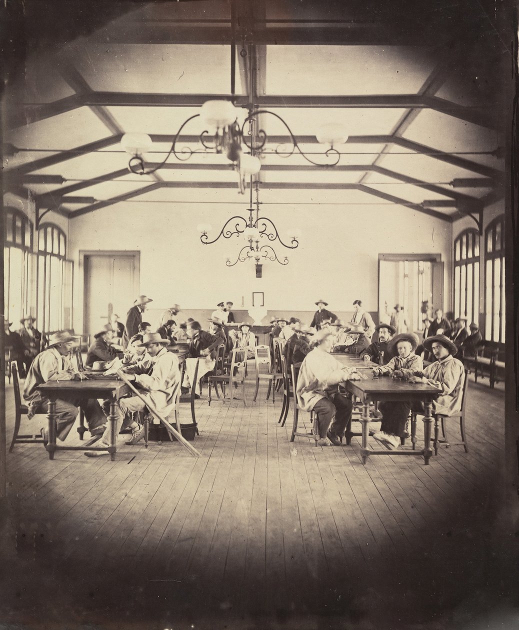 Imperial Asylum of Vincennes, herna, 1858-59. od Charles Nègre