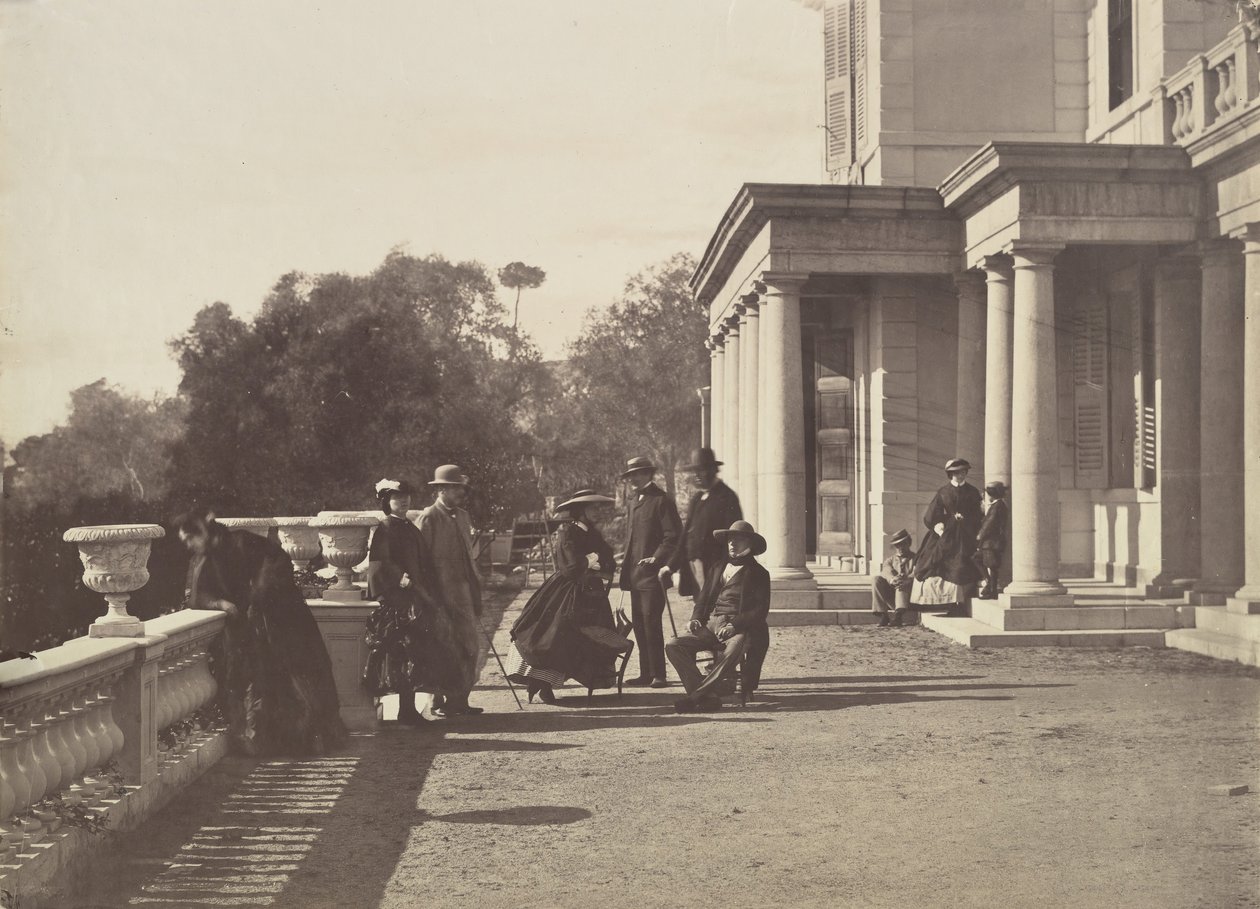 [Lord Brougham a jeho rodina, Cannes], 1862. od Charles Nègre