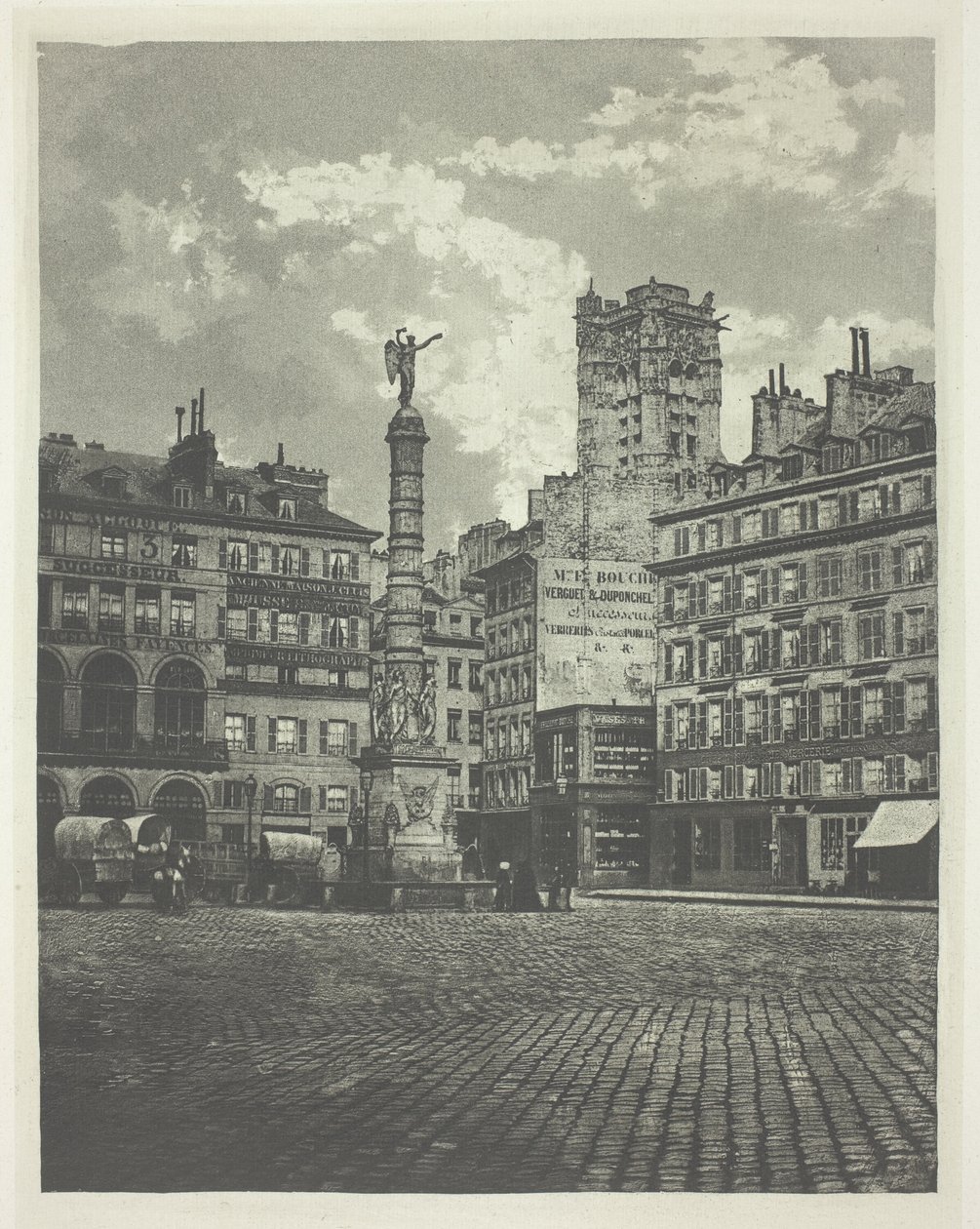 Paříž, Place de Chatelet od Charles Nègre