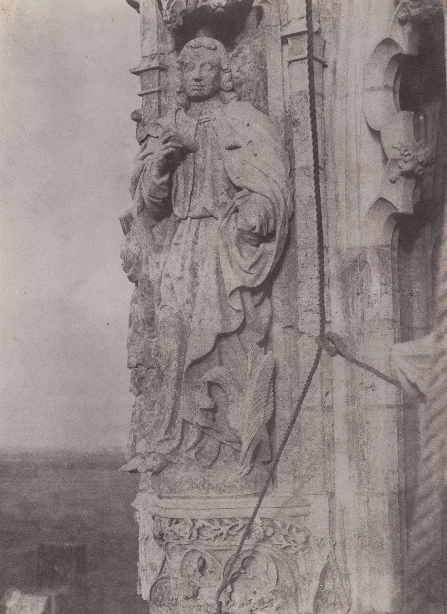 Svatý Jan Evangelista, katedrála v Chartres,c. 1854 (foto) od Charles Nègre