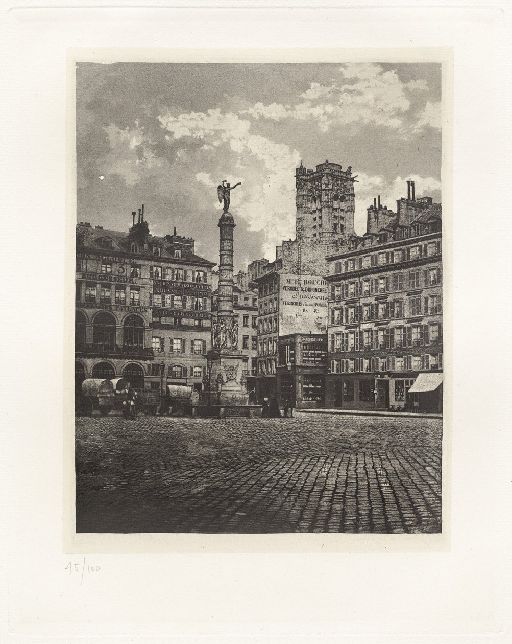 Talíř V – Place du Châtelet (Plate V – Place du Châtelet) od Charles Nègre, André Jammes