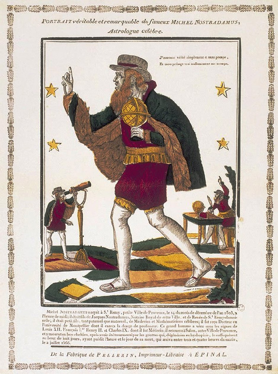 Michel de Nostredame 1503-1566, c. 1810 od Charles Nicolas Canivet
