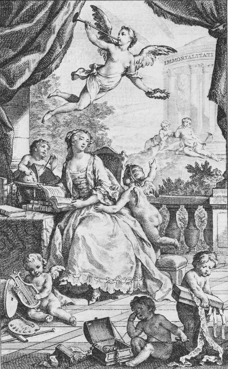 Portrét Madame de Pompadour, ca. 1745. od Charles Nicolas Cochin