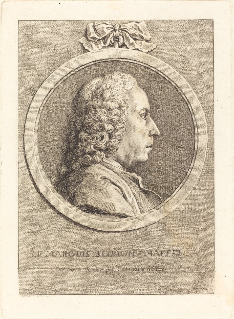 markýz Scipio Maffei od Charles Nicolas Cochin II